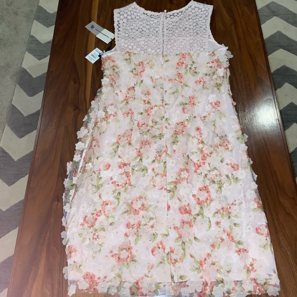 karl lagerfeld- pink flower dress 6 - Picture 2 of 4